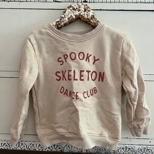 Minimalist Folk Co spooky skeleton dance club 2-4T